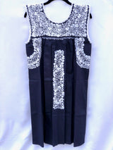 Navy and White Felicia Dress - M
