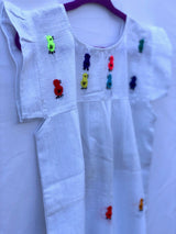 Girl's White Pajarito Dress - 2T