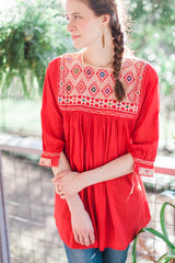 Red San Andres Blouse