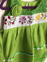 Girl's Lime Green Manta Dress 12M