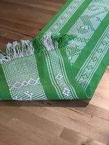 Lime Green and White Santo Tomas Jalieza Runner