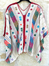 White with Multicolor Juana Top