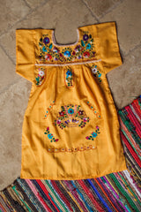 Girl's Yellow Puebla Dress