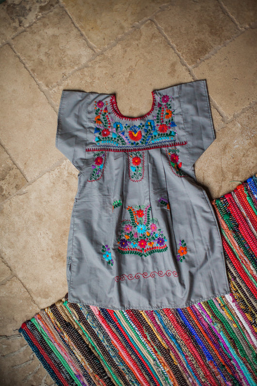 Girl's Tan Puebla Dress