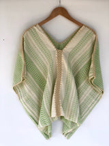 Green and Off-White Juana Blouse