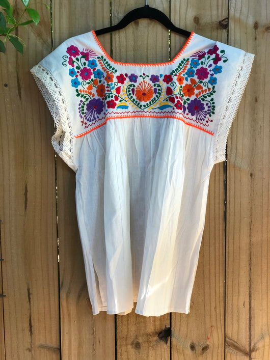 Puebla Blouse with Sleeve Detail