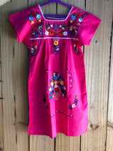 Girl's Pink Puebla Dress- 4T and 5T