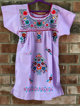 Lavender Girl's Puebla Dress- 6T