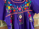 Girl's Purple Puebla Dress- 10