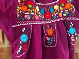 Fuchsia Girl's Puebla Dress- 8