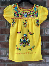 Girl's Yellow Puebla Dress- 4T