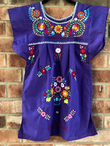 Girl's Purple Puebla Dress- 4T