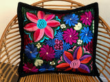 Black with Multicolor Frida Pillow Case