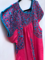 Magenta with Turquoise San Antonino Dress L/XL