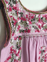 Pink with Green, White and Pink Felicia Dress