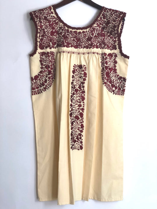Yellow and Maroon Felicia Dress-S/M