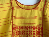 Yellow and Red Oaxaca Square Top/Tunic