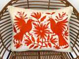 Orange Tenango Pillows