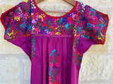 Fuchsia with Multicolor San Antonino Dress