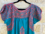Turquoise and Pink San Antonino Dress