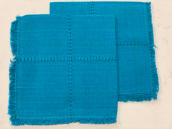 Woven Napkins from Oaxaca- Turquoise