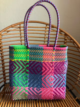 Multicolor Woven Tote