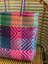 Multicolor Woven Tote