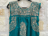 Teal and Gold Felicia Dress
