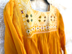 Yellow and White San Andres Blouse