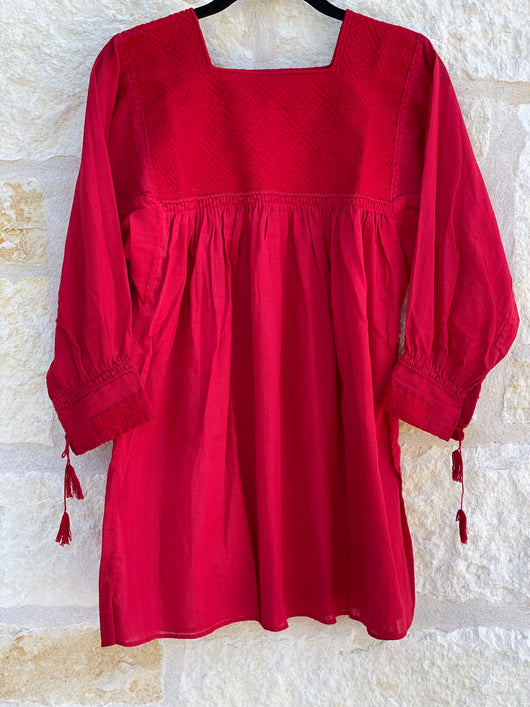 Red on Red San Andres Blouse
