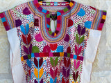 Short Sleeve Multicolor Blusa de Maíz XL
