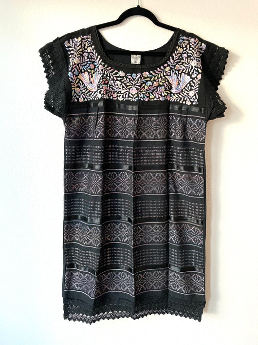 Black Pastel Telar Dress