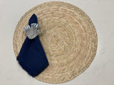 14” Round Palm Leaf Placemats- Natural