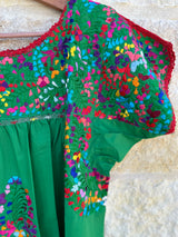Green with Multicolor San Antonino Dress