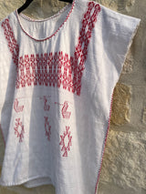 White and Red Chiapas Top M