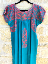 Turquoise and Pink San Antonino Dress