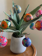 Hand-Painted Paper Mache Ornaments