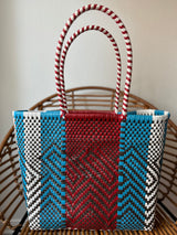 Red, White and Blue Woven Tote