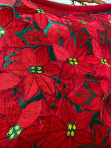 Red Poinsettia Frida Pillow Case