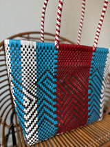 Red, White and Blue Woven Tote