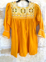 Yellow and White San Andres Blouse