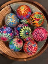 Hand-Painted Paper Mache Ornaments