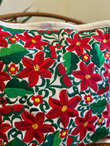 White Poinsettia Frida Pillow Case