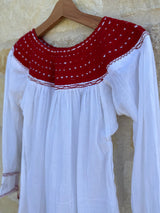 Red with White Tia Top