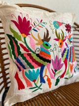 Multicolor Tenango Pillow