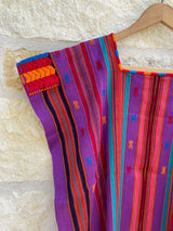 Huipil de Chiapas- Purple with Mulitcolor
