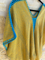 Turquoise and Marigold Juana Top
